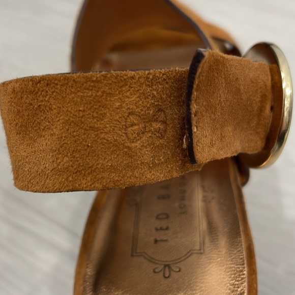Ted Baker Azmara Suede Block Heel Sandals - Picture 4 of 16
